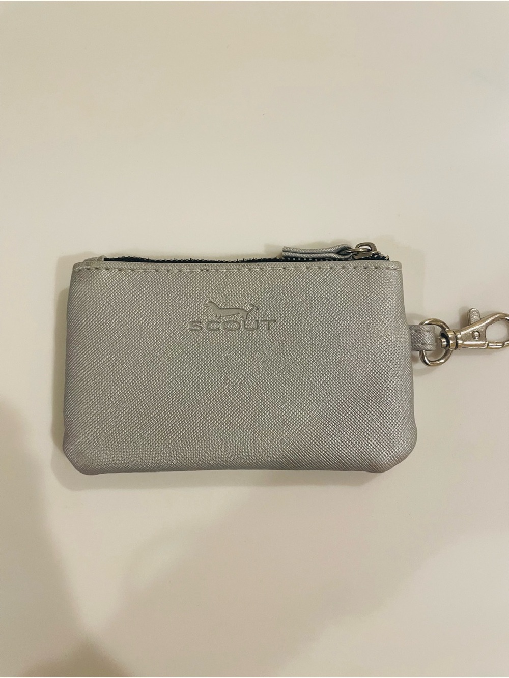 Scout Silver Key Pouch with Metal Clip